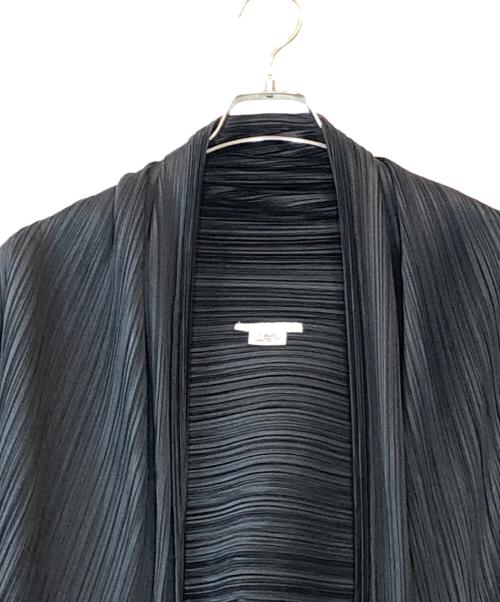 PLEATS PLEASE（プリーツプリーズ）PLEATS PLEASE (プリーツプリーズ) プリーツショール ジャケット ブラック サイズ:3の古着・服飾アイテム