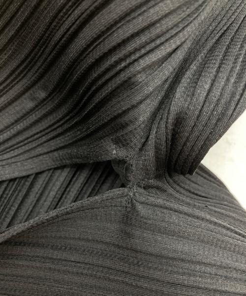 PLEATS PLEASE（プリーツプリーズ）PLEATS PLEASE (プリーツプリーズ) プリーツショール ジャケット ブラック サイズ:3の古着・服飾アイテム