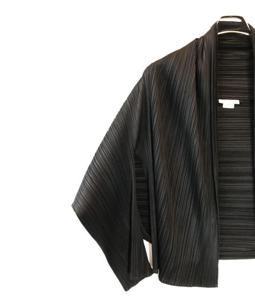 PLEATS PLEASE（プリーツプリーズ）PLEATS PLEASE (プリーツプリーズ) プリーツショール ジャケット ブラック サイズ:3の古着・服飾アイテム