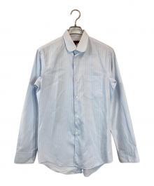 COMME des GARCONS HOMME DEUX（コムデギャルソン オム ドゥ）の古着「ストライプシャツ」｜ブルー