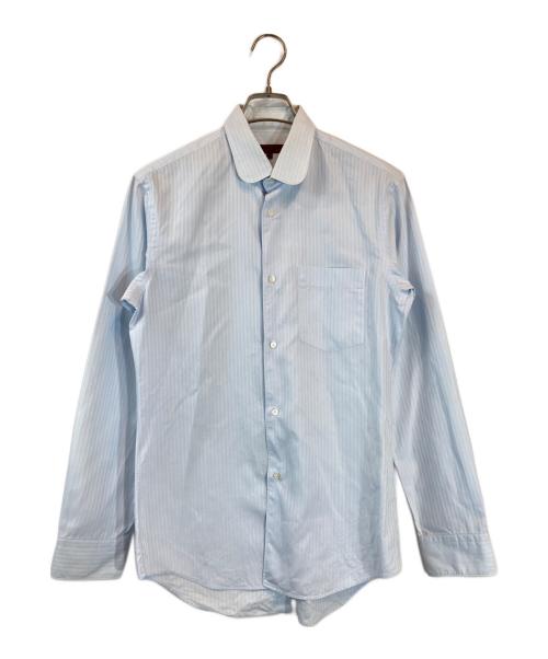 COMME des GARCONS HOMME DEUX（コムデギャルソン オム ドゥ）COMME des GARCONS HOMME DEUX (コムデギャルソン オム ドゥ) ストライプシャツ ブルー サイズ:Sの古着・服飾アイテム