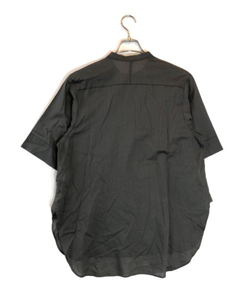 wagona（ワゴナ）wagona (ワゴナ) インドコットンボイルハンドタック半袖オーバーブラウス グレー サイズ:Mの古着・服飾アイテム