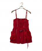 MAISON SPECIALメゾンスペシャル）の古着「Multiway Sporty Cami Tunic」｜レッド