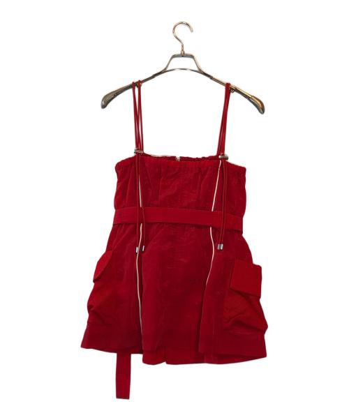 MAISON SPECIAL（メゾンスペシャル）MAISON SPECIAL (メゾンスペシャル) Multiway Sporty Cami Tunic レッド サイズ:FREE 未使用品の古着・服飾アイテム