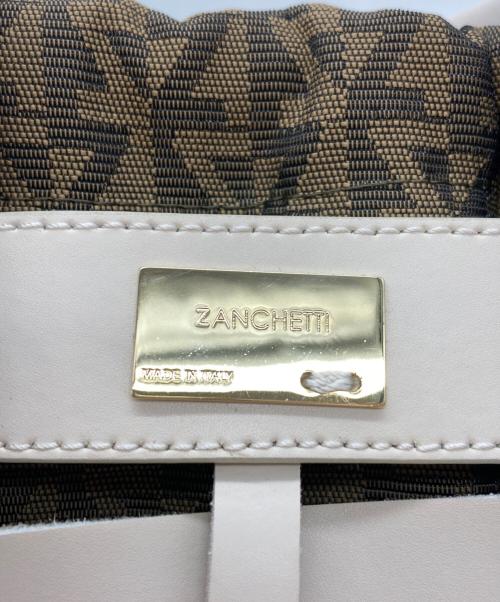 ZANCHETTI（ザンケッティー）ZANCHETTI (ザンケッティー) GALLARDA GALANTE (ガリャルダガランテ) ハンドバッグ アイボリーの古着・服飾アイテム