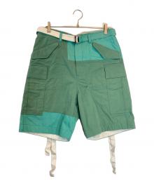 sacai（サカイ）の古着「Cotton Nylon Oxford Short」｜グリーン