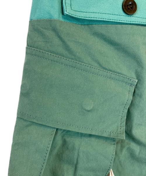 sacai（サカイ）sacai (サカイ) Cotton Nylon Oxford Short グリーン サイズ:3の古着・服飾アイテム