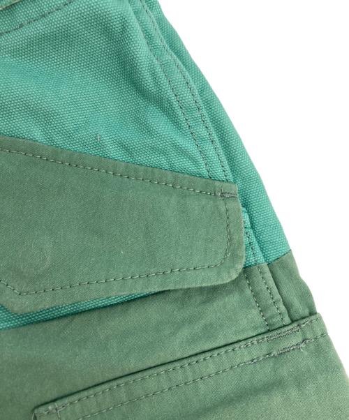 sacai（サカイ）sacai (サカイ) Cotton Nylon Oxford Short グリーン サイズ:3の古着・服飾アイテム
