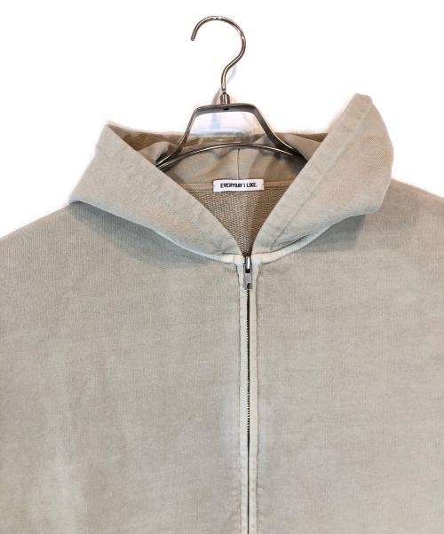 DEUXIEME CLASSE（ドゥーズィエム クラス）Deuxieme Classe (ドゥーズィエム クラス) EVERYDAY I LIKE. (エヴリデイ アイ ライク) Vintage Like ジップ フーディー ベージュ サイズ:無しの古着・服飾アイテム