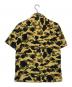 A BATHING APE (アベイシングエイプ) 総柄シャツ ベージュ サイズ:S：13000円