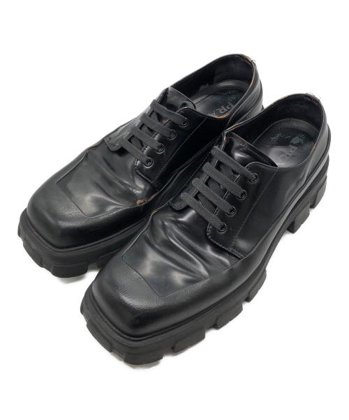 PRADA（プラダ）PRADA (プラダ) モノリスダービーシューズ ブラック サイズ:10の古着・服飾アイテム
