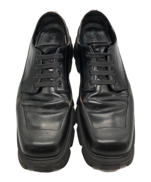 PRADA（プラダ）PRADA (プラダ) モノリスダービーシューズ ブラック サイズ:10の古着・服飾アイテム