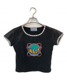 W.&L.T（ウォルト）の古着「ロゴプリントシアーカットソー」｜ブラック