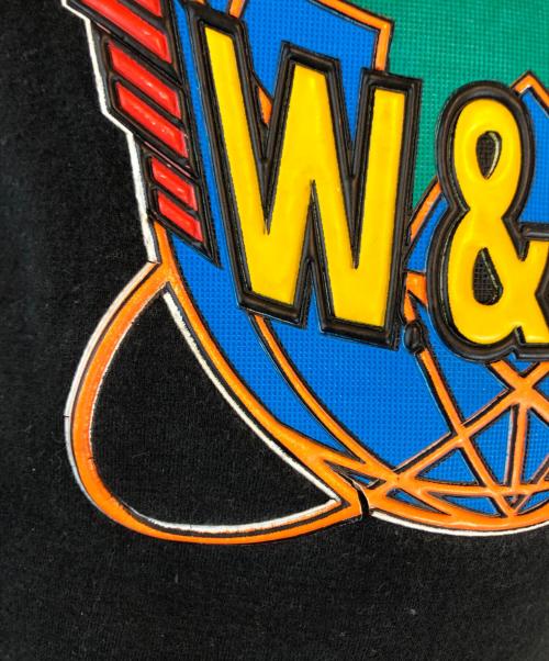 W.&L.T（ウォルト）W.&L.T (ウォルト) ロゴプリントシアーカットソー ブラック サイズ:不明の古着・服飾アイテム