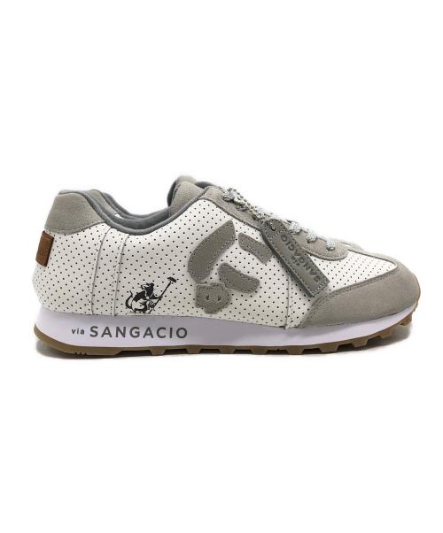 via SANGACIO（ヴィア・サンガチオ）VIA SANGACIO (ヴィア・サンガチオ) BANKSY (バンクシー) Brandalised (ブランダライズド) ローカットスニーカー グレー サイズ:US9の古着・服飾アイテム
