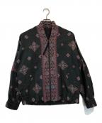 YANTORヤントル）の古着「KHADI SILK ジップジャケット」｜レッド