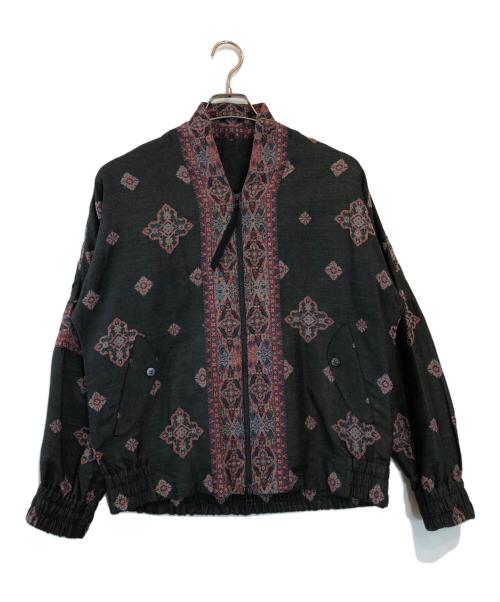 YANTOR（ヤントル）YANTOR (ヤントル) KHADI SILK ジップジャケット レッド サイズ:Mの古着・服飾アイテム