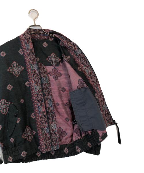 YANTOR（ヤントル）YANTOR (ヤントル) KHADI SILK ジップジャケット レッド サイズ:Mの古着・服飾アイテム