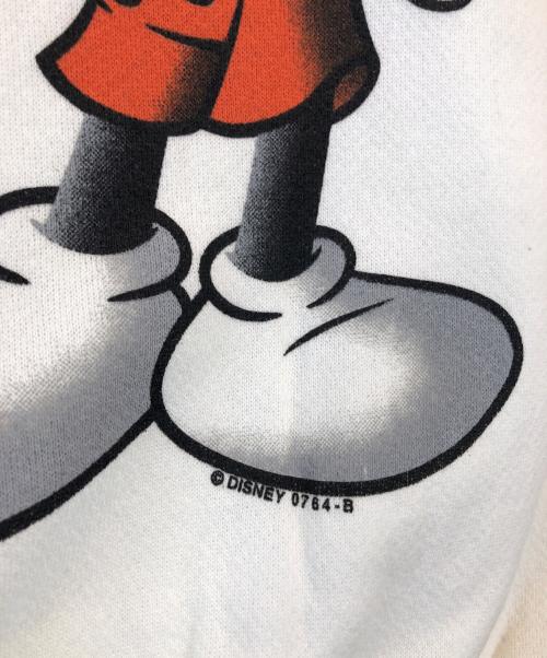 MICKEY（ミッキー）MICKEY (ミッキー) プリントスウェット ホワイト サイズ:XLの古着・服飾アイテム