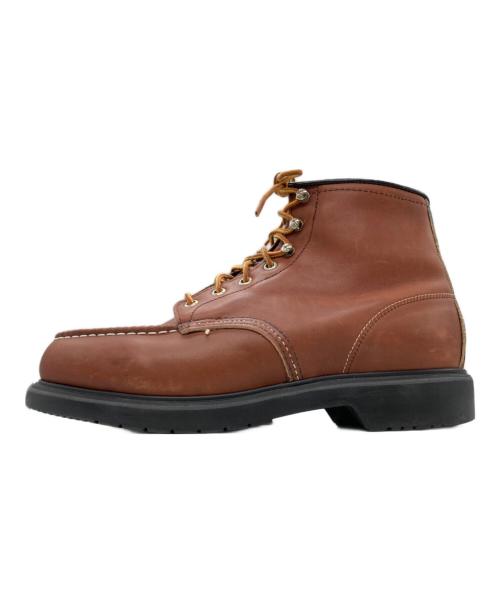 RED WING（レッドウィング）RED WING (レッドウィング) レザーブーツ ブラウン サイズ:8 1/2EEEの古着・服飾アイテム