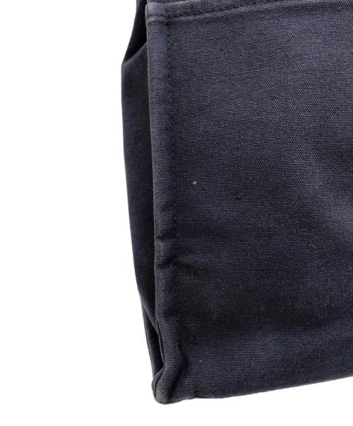 HERMES（エルメス）HERMES (エルメス) キャンバストートバッグ ネイビーの古着・服飾アイテム