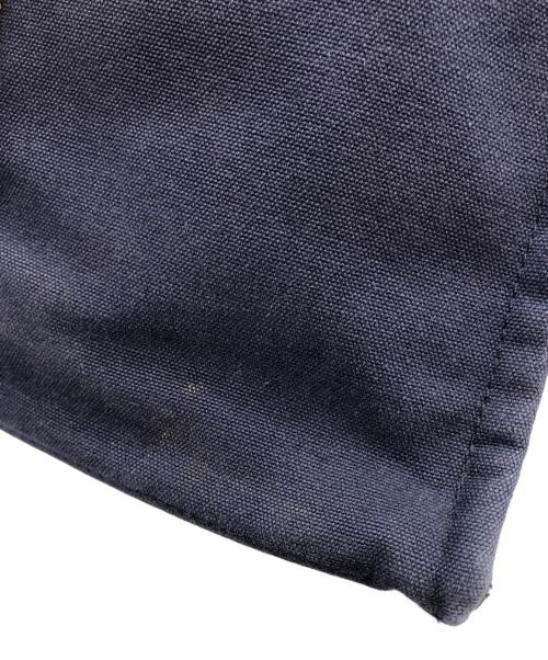 HERMES（エルメス）HERMES (エルメス) キャンバストートバッグ ネイビーの古着・服飾アイテム