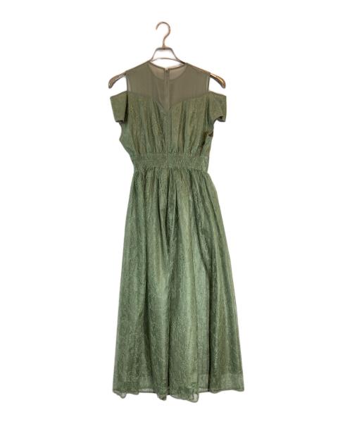 Ameri（アメリ）AMERI (アメリ) LACE KUNG FU DRESS グリーン サイズ:Sの古着・服飾アイテム