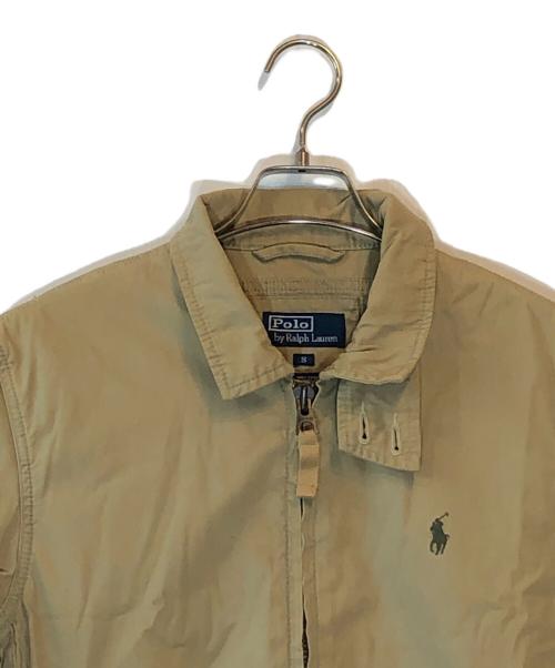 POLO RALPH LAUREN（ポロ・ラルフローレン）POLO RALPH LAUREN (ポロ・ラルフローレン) エルボーパッチスイングトップ ベージュ サイズ:Sの古着・服飾アイテム