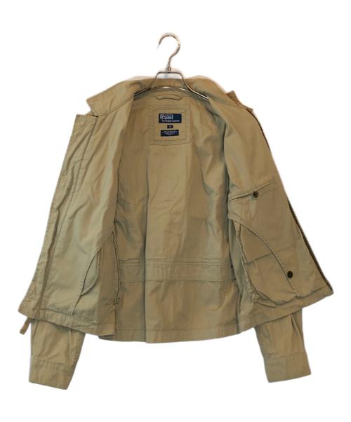 POLO RALPH LAUREN（ポロ・ラルフローレン）POLO RALPH LAUREN (ポロ・ラルフローレン) エルボーパッチスイングトップ ベージュ サイズ:Sの古着・服飾アイテム