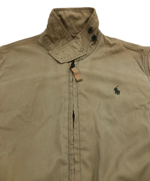POLO RALPH LAUREN（ポロ・ラルフローレン）POLO RALPH LAUREN (ポロ・ラルフローレン) エルボーパッチスイングトップ ベージュ サイズ:Sの古着・服飾アイテム