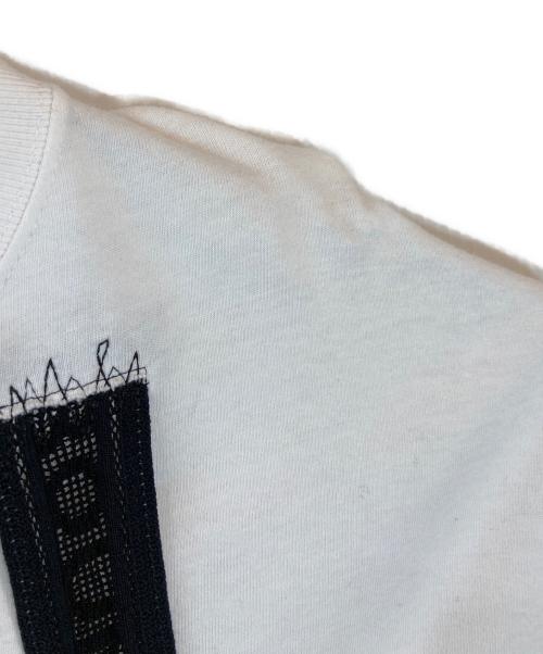GROUND Y（グラウンドワイ）GROUND Y (グラウンドワイ) 刺繍カットソー ホワイト サイズ:4の古着・服飾アイテム