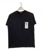 Y'sワイズ）の古着「プリント半袖カットソー」｜ブラック