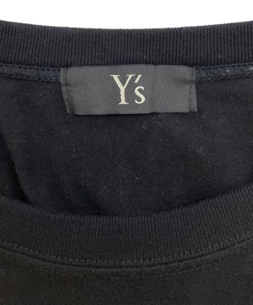 Y's（ワイズ）Y's (ワイズ) プリント半袖カットソー ブラック サイズ:4の古着・服飾アイテム