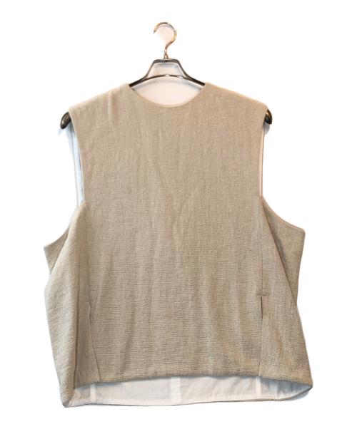 Hed Mayner（ヘド メイナー）Hed Mayner (ヘド メイナー) リネンベスト ベージュ サイズ:Mの古着・服飾アイテム