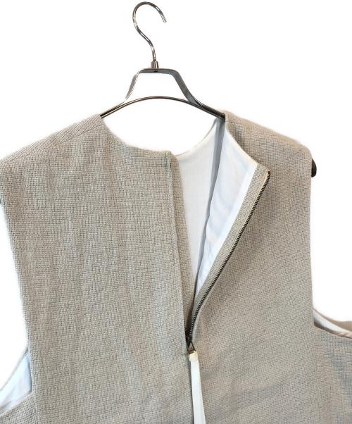 Hed Mayner（ヘド メイナー）Hed Mayner (ヘド メイナー) リネンベスト ベージュ サイズ:Mの古着・服飾アイテム