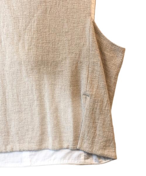 Hed Mayner（ヘド メイナー）Hed Mayner (ヘド メイナー) リネンベスト ベージュ サイズ:Mの古着・服飾アイテム