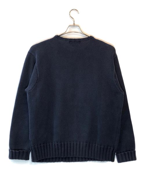 POLO RALPH LAUREN（ポロ・ラルフローレン）POLO RALPH LAUREN (ポロ・ラルフローレン) USA星条旗 コットンセーター ネイビー サイズ:Lの古着・服飾アイテム