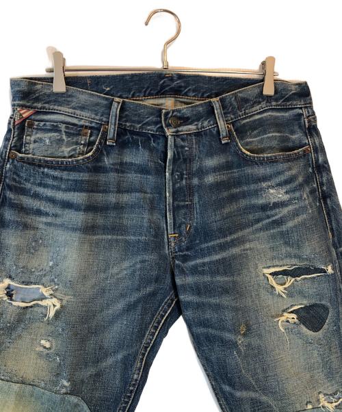 Denim & Supply Ralph Lauren（デニム＆サプライ ラルフローレン）DENIM & SUPPLY RALPH LAUREN (デニム＆サプライ ラルフローレン) ダメージデニムパンツ インディゴ サイズ:W33×L32の古着・服飾アイテム