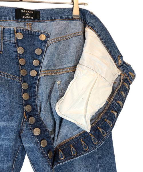 CABANE de ZUCCa（カバンドズッカ）CABANE de ZUCCa (カバンドズッカ) 11連ボタンデニムパンツ インディゴ サイズ:Mの古着・服飾アイテム