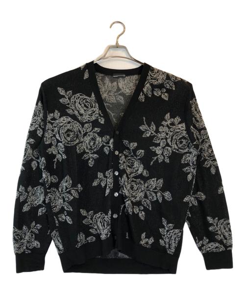LAD MUSICIAN（ラッドミュージシャン）LAD MUSICIAN (ラッドミュージシャン) HAND-DRAWN FLOWER CARDIGAN ブラック サイズ:44の古着・服飾アイテム
