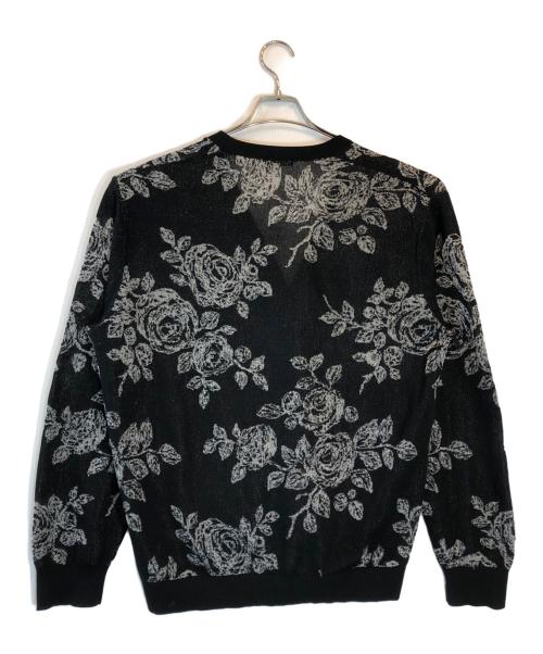 LAD MUSICIAN（ラッドミュージシャン）LAD MUSICIAN (ラッドミュージシャン) HAND-DRAWN FLOWER CARDIGAN ブラック サイズ:44の古着・服飾アイテム