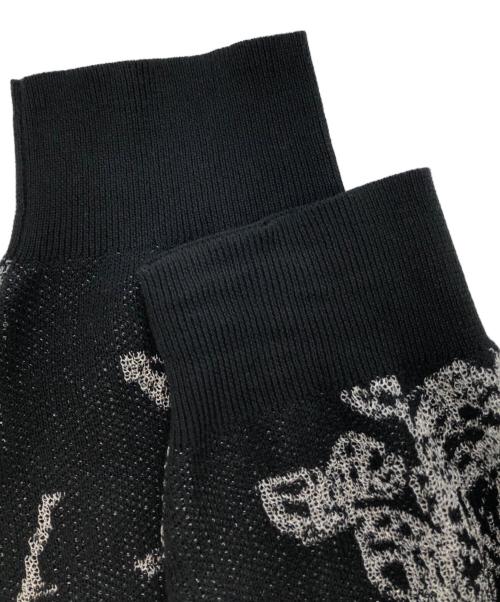 LAD MUSICIAN（ラッドミュージシャン）LAD MUSICIAN (ラッドミュージシャン) HAND-DRAWN FLOWER CARDIGAN ブラック サイズ:44の古着・服飾アイテム