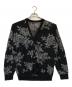 LAD MUSICIAN（ラッドミュージシャン）の古着「HAND-DRAWN FLOWER CARDIGAN」｜ブラック