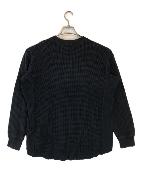 LAD MUSICIAN（ラッドミュージシャン）LAD MUSICIAN (ラッドミュージシャン) THERMAL HENRY NECK PULLOVER ブラック サイズ:42の古着・服飾アイテム