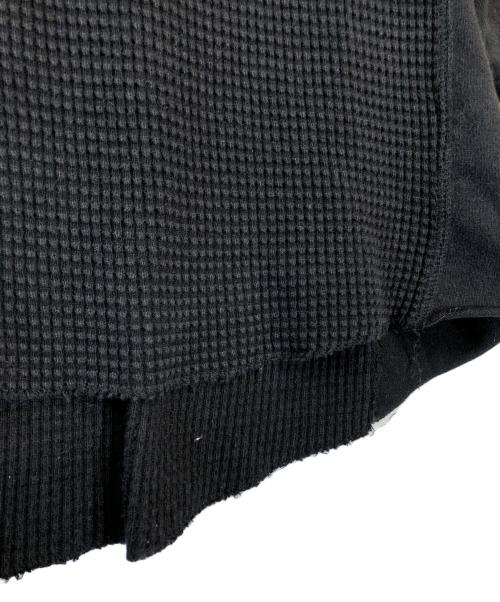 LAD MUSICIAN（ラッドミュージシャン）LAD MUSICIAN (ラッドミュージシャン) THERMAL HENRY NECK PULLOVER ブラック サイズ:42の古着・服飾アイテム
