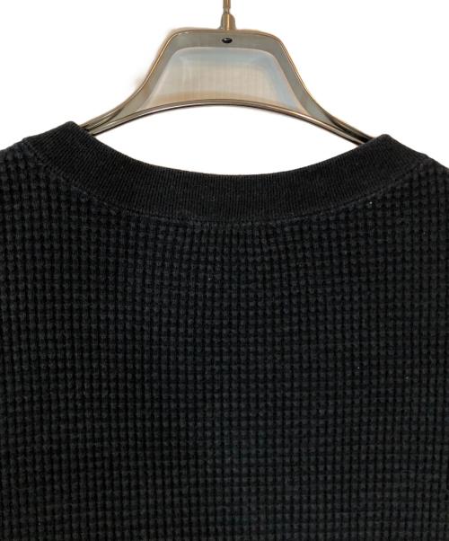 LAD MUSICIAN（ラッドミュージシャン）LAD MUSICIAN (ラッドミュージシャン) THERMAL HENRY NECK PULLOVER ブラック サイズ:42の古着・服飾アイテム