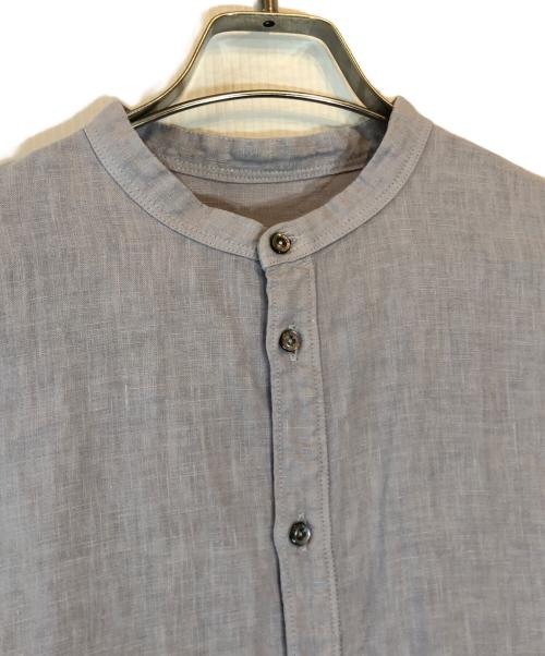 nest Robe（ネストローブ）nest Robe (ネストローブ) リネン天然染めビッグシャツワンピース パープル サイズ:Fの古着・服飾アイテム