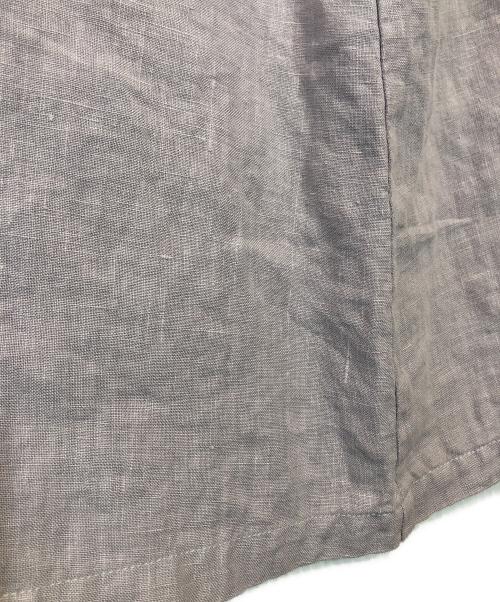 nest Robe（ネストローブ）nest Robe (ネストローブ) リネン天然染めビッグシャツワンピース パープル サイズ:Fの古着・服飾アイテム