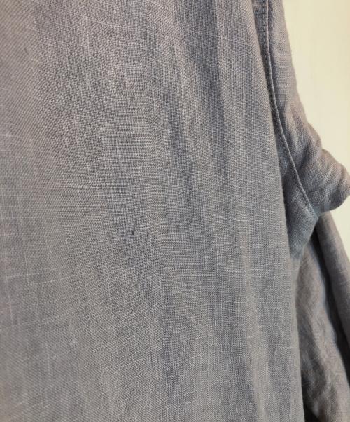 nest Robe（ネストローブ）nest Robe (ネストローブ) リネン天然染めビッグシャツワンピース パープル サイズ:Fの古着・服飾アイテム