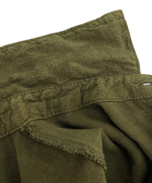 nest Robe（ネストローブ）nest Robe (ネストローブ) 近江晒 サイドギャザー ワンピース カーキ サイズ:Fの古着・服飾アイテム